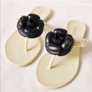 Chanel Camellia Flower Sandals